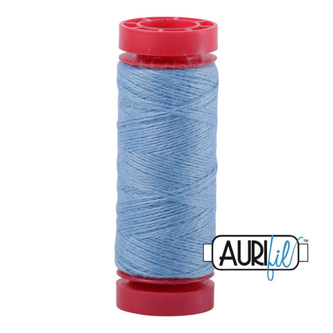 Aurifil LANA WOOL 8742 Cerulean Blue 12 Weight Wt 50 Meters 54 Yards Spool Quilt Wool Quilting Thread
