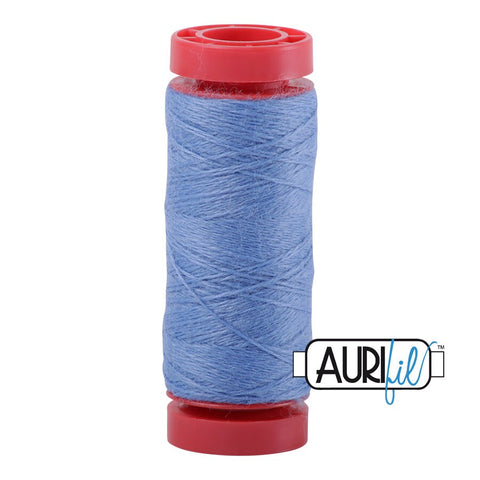 Aurifil LANA WOOL 8720 Blue Bonnet 12 Weight Wt 50 Meters 54 Yards Spool Quilt Wool Quilting Thread