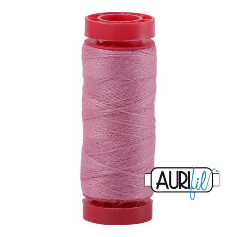 Aurifil LANA WOOL 8464 Fairy Pink 12 Weight Wt 50 Meters 54 Yards Spool Quilt Wool Quilting Thread
