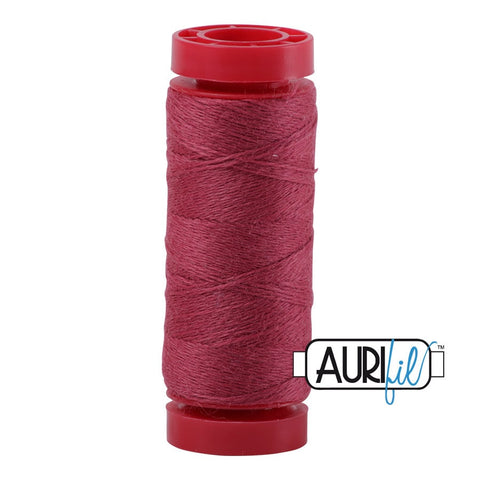 Aurifil LANA WOOL 8440 Muted Raspberry Pink 12 Weight Wt 50 Meters 54 Yards Spool Quilt Wool Quilting Thread