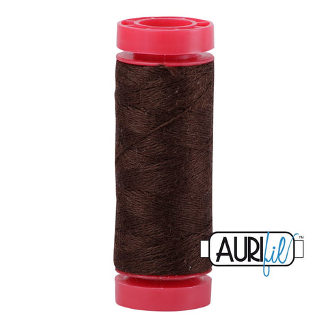 Aurifil LANA WOOL 8348 Root Beer Brown 12 Weight Wt 50 Meters 54 Yards Spool Quilt Wool Quilting Thread
