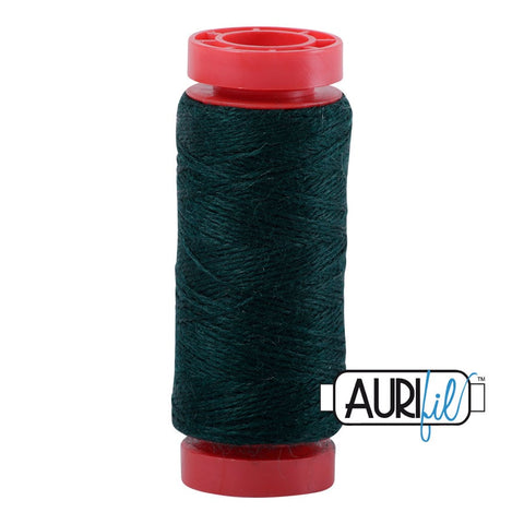 Aurifil LANA WOOL 8892 Hunter Green 12 Weight Wt 50 Meters 54 Yards Spool Quilt Wool Quilting Thread