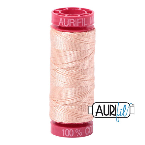 AURIFIL 2205 Flesh Pink MAKO 12 Weight Wt 54 Yards Spool Quilt Cotton Quilting Thread