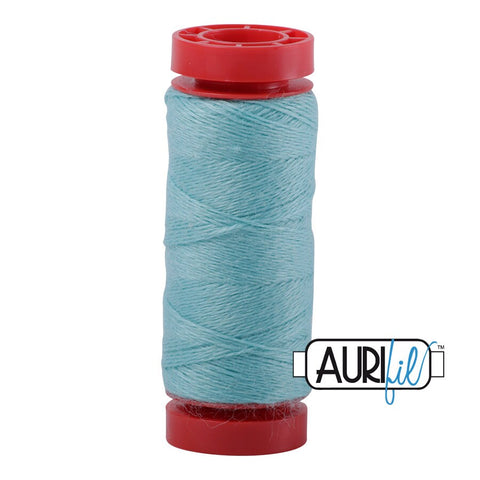 Aurifil LANA WOOL 8823 Azure Blue 12 Weight Wt 50 Meters 54 Yards Spool Quilt Wool Quilting Thread