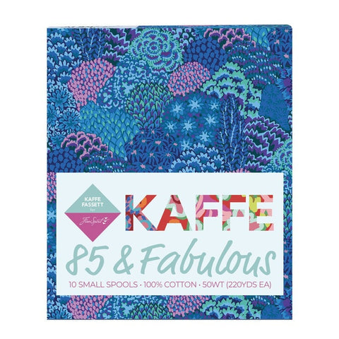 IN STOCK Aurifil 85 and Fabulous Collection Rainbow Bright 50 Weight Wt Kaffe Fassett Small Spool Cotton Quilting Thread Set of 10 KF50EF10