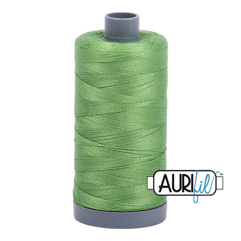 AURIFIL 1114 Grass Green MAKO 28 Weight Wt 750m 820y Spool Quilt Cotton Quilting Thread