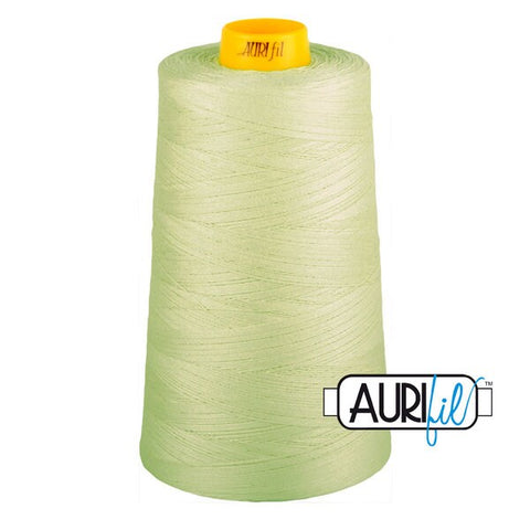 AURIFIL FORTY3 Cone 2843 Light Grey Green Egyptian Mako Cotton 40 40/3 Weight Wt Triple Ply 3000 M 3280 Yards Quilt Quilting Thread
