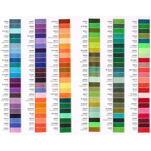 Glide Color Card Thread Wrapped Color Card Book Chart 370 Colors Quilt Quilting Hab Dash Fil-Tec FTC60077