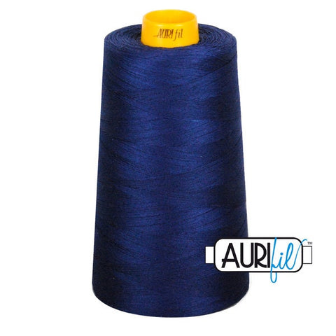 AURIFIL FORTY3 Cone 2784 Dark Navy Blue Egyptian Mako Cotton 40 40/3 Weight Wt Triple Ply 3000 M 3280 Yards Quilt Quilting Thread