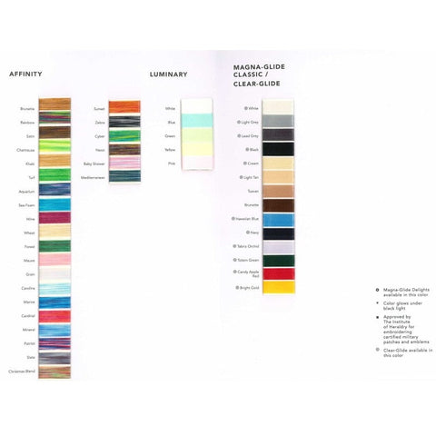 Glide Color Card Thread Wrapped Color Card Book Chart 370 Colors Quilt Quilting Hab Dash Fil-Tec FTC60077