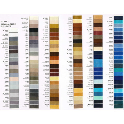 Glide Color Card Thread Wrapped Color Card Book Chart 370 Colors Quilt Quilting Hab Dash Fil-Tec FTC60077